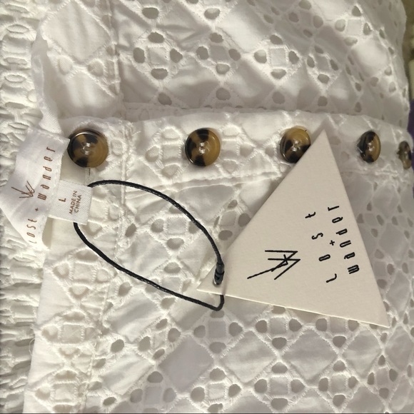 Lost + Wander from Lulu’s White Eyelet Mini Skirt - Picture 3 of 3